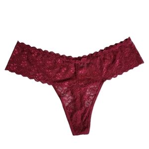 Torrid 3X Cranberry Lace Thong Sexy Underwear